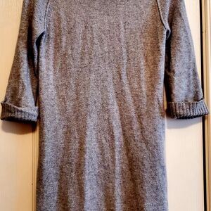 LOFT Heather Gray Knit Dress